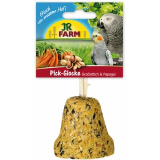 JR FARM Pick- Glocke Grosittich & Papagei 160g (1 Stck)