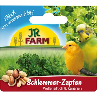 JR FARM Schlemmer- Zapfen Wellensittich & Kanarien 120g (2 Stck)