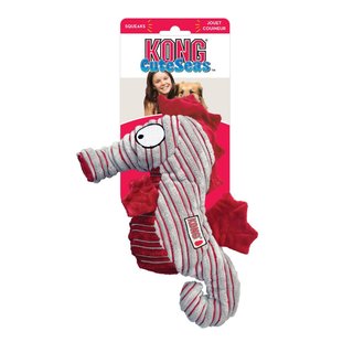 KONG CuteSeas Seahorse L, rot