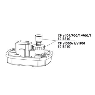 JBL CristalProfi e401/e701/e901 Startknopf