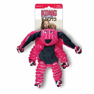 KONG Floppy Knots Bunny S/M (20cm), pink