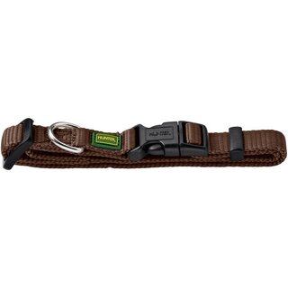 Hunter Halsband Vario Basic extra breit,30-45/M Nylon, braun