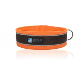 anny-x Steckhalsband Protect 5 leuchtorange/ braun