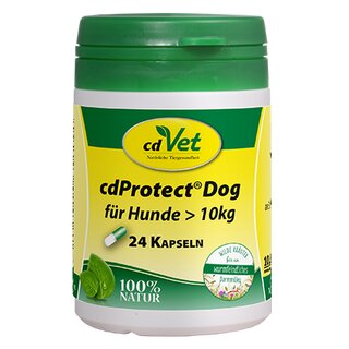 cdVet cdProtect Dog fr Hunde > 10kg, 24 Kapseln