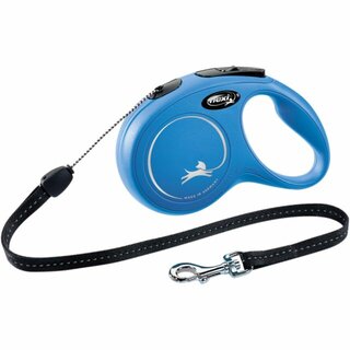 flexi CLASSIC, Seil, S: 8m, blau, bis 12kg