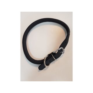 Jeggo Soft Rind Leder Halsband Viviana, Brombeere, 13mm/64cm