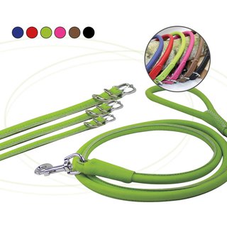 Jeggo Soft Rind Leder Halsband Viviana, Brombeere, 13mm/64cm