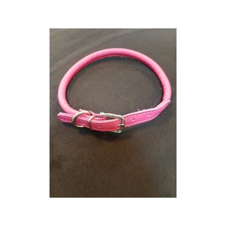 Jeggo Soft Rind Leder Halsband Viviana, Himbeere, 13mm/64cm