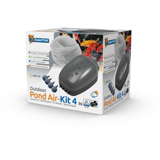 Superfish Outdoor Pond Air Kit 4 600L/h 8W