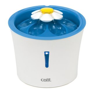 Catit 2.0 Blumentrinkbrunnen, 3 Liter, blau, mit LED