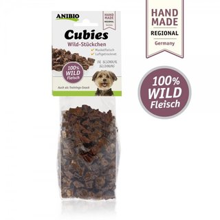 Anibio Cubies 100% Wildfleisch 100g