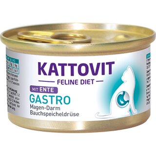 Kattovit Feline Diet GASTRO mit Ente 85g