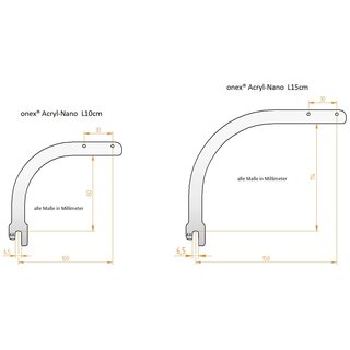 daytime onex Acryl- Nano- Adapter- Set 15cm