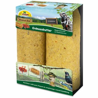 JR FARM Peanut Bar 2er Pack Regenwrmer & Mehlwrmer 700g