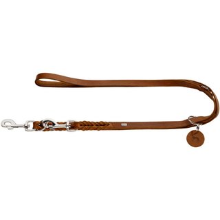 Hunter Verstellbare Fhrleine Solid Education, 18/200 Softvollrindleder, cognac