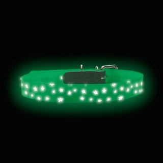 Hunter Halsband Convenience Reflect Glow 40/S Kunststoff, wei fluores., refl.Sterne