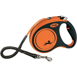 flexi XTREME, Gurt, M 5m, bis 35kg, schwarz/ orange