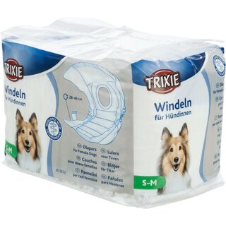 Trixie Windeln fr Hndinnen, S-M: 28-40cm, 12St.