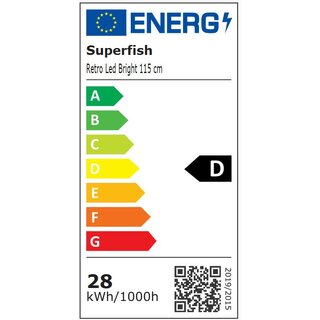 Superfish Retro LED Bright 115cm. 28W, 10290K (T5/54W)