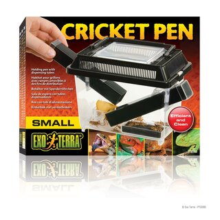 Exo Terra Cricket Pen klein, Behlter mit 2 Rhren + 1 Schwamm (13,7x18x11cm)
