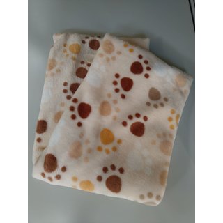 Loop schal Pfoten Beige/braun/wei one size