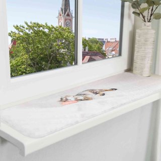 Trixie Liegematte Nani fr Fensterbank, 90 x 28cm, grau