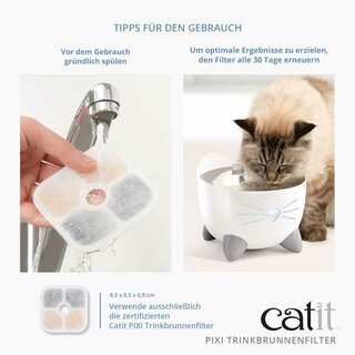 Catit PIXI Fountain Filter, 3er-Pack