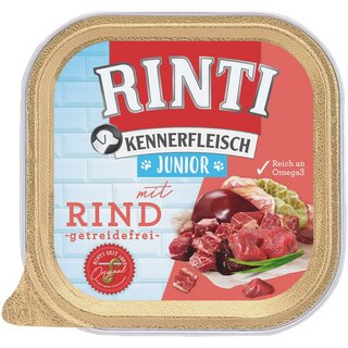 Rinti Kennerfleisch Plus Junior mit Rind 300g