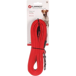 Flamingo TRAININGS- UND SCHLEPPLEINE XENO ROT 5M 20MM S