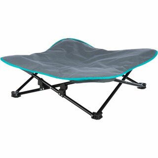 Trixie Camping-Bett fr Hunde, 88 x 32 x 88cm, dunkelgrau/petrol