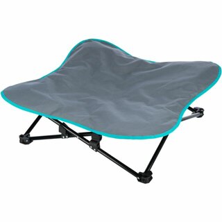 Trixie Camping-Bett fr Hunde, 88 x 32 x 88cm, dunkelgrau/petrol