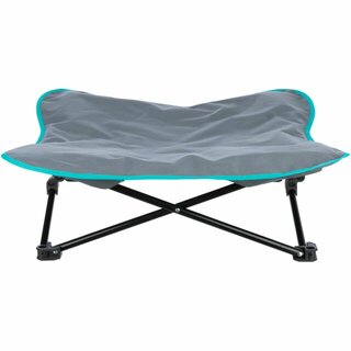 Trixie Camping-Bett fr Hunde, 88 x 32 x 88cm, dunkelgrau/petrol