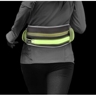 Joggingleine + Hftgrtel Led Stoffel Fluo Gelb