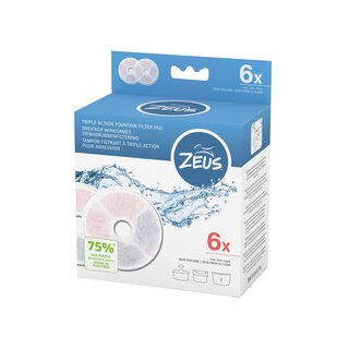 Zeus Triple Action Filter rahmenlos, 6er