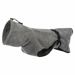 Trixie Bademantel fr Hunde, Frottee, XS:30cm, grau