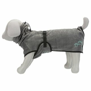 Trixie Bademantel fr Hunde, Frottee, XS:30cm, grau