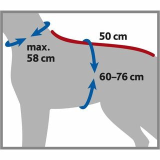 Trixie Bademantel für Hunde, Frottee, S:50cm, grau