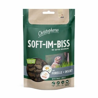 Christopherus Snack Soft -Im-Biss Forelle & Insekt 125g