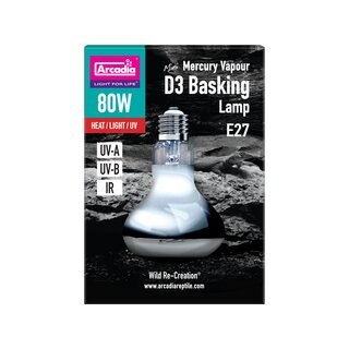 Arcadia D3 Basking Lamp 80 Watt