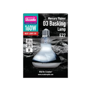 Arcadia D3 Basking Lamp 160 Watt