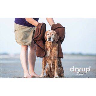 DRYUP towel handpockets brown