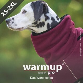 WARMUP cape PRO bordeaux; L 68 cm, neue Farbkombination !