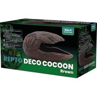 Repto Keramik Deco Cocoon braun, S (19x10x9cm)