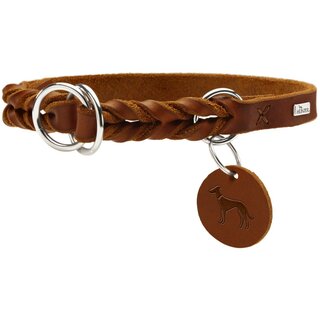 Hunter D- Halsung Solid Education 45-50/M-L Rindsleder cognac