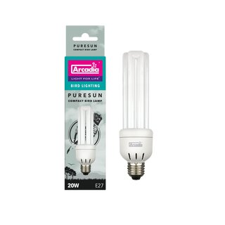 Arcadia Puresun Kompakt Vogel Lampe 2,4W UV-B 20 Watt (E27)