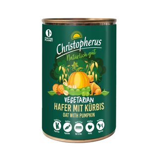 Christopherus Vegetarian Nassfutter mit Hafer und Krbis 400g