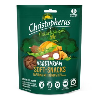 Christopherus Vegetarian Soft Snack Tapioka mit Krbis 125g