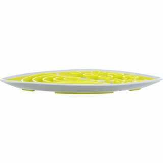 Trixie Lickn Snack Platte, blattform, TPR/PP 28x21cm, lime/wei