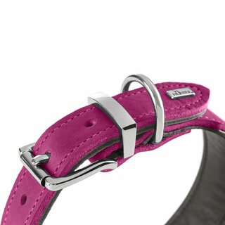 Hunter Halsband Malta S-M (50),  magenta/schwarz