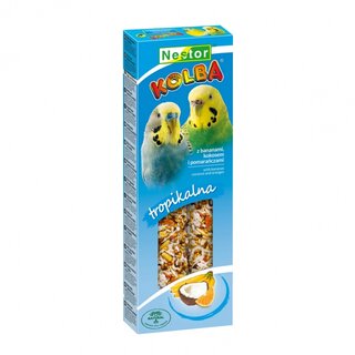 Nestor Kolba, Wellensittich, mit Kokosnuss, Banane & Orange 85g (2 Stck)